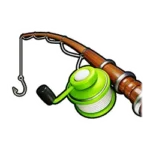 Fishing rod symbol in Big Bass Splash – pays up to 100x the bet