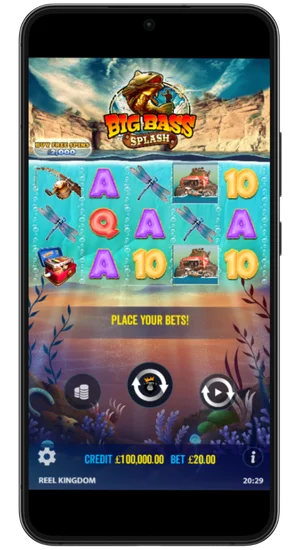 Place your bets Big Bass Splash