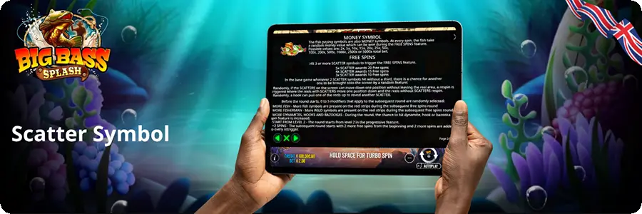 Big Bass Splash scatter symbol rules on tablet – free spins trigger, money symbol values and bonus modifiers